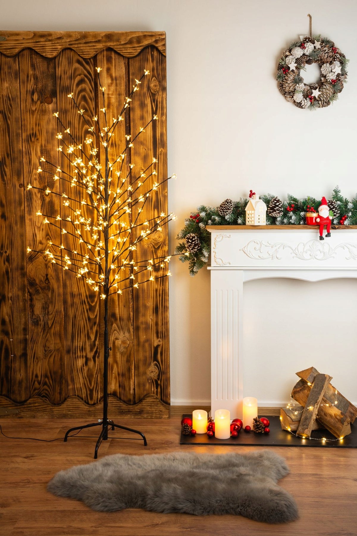 CHRISTMAS GLOWING CHERRY TREE MAGICHOME 192 LED 230V 1,8M Packaging status original