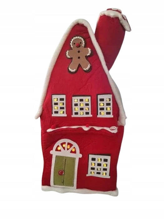 CHRISTMAS HOUSE ILLUMINATED 60 CM LARGE RED LED DECORATION Manufacturer code 3219341