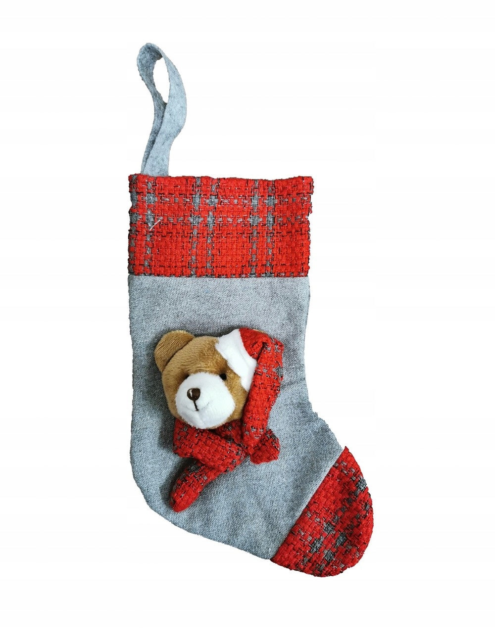 CHRISTMAS LARGE SUMPTUOUS SOCK WITH FELT MOTIF Manufacturer code 48728