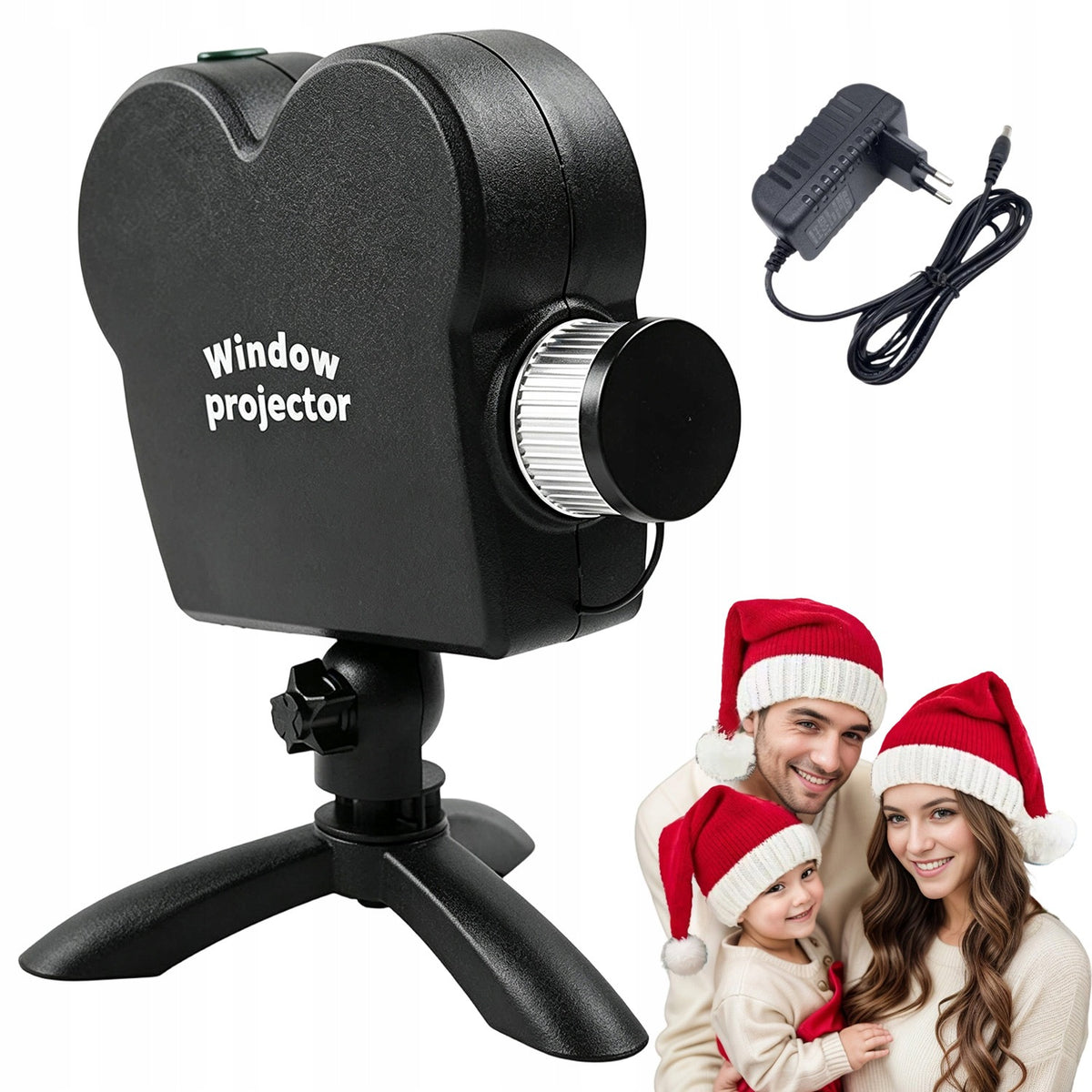 CHRISTMAS LASER PROJECTOR 12 SLIDES HALLOWEEN CHRISTMAS +STAND