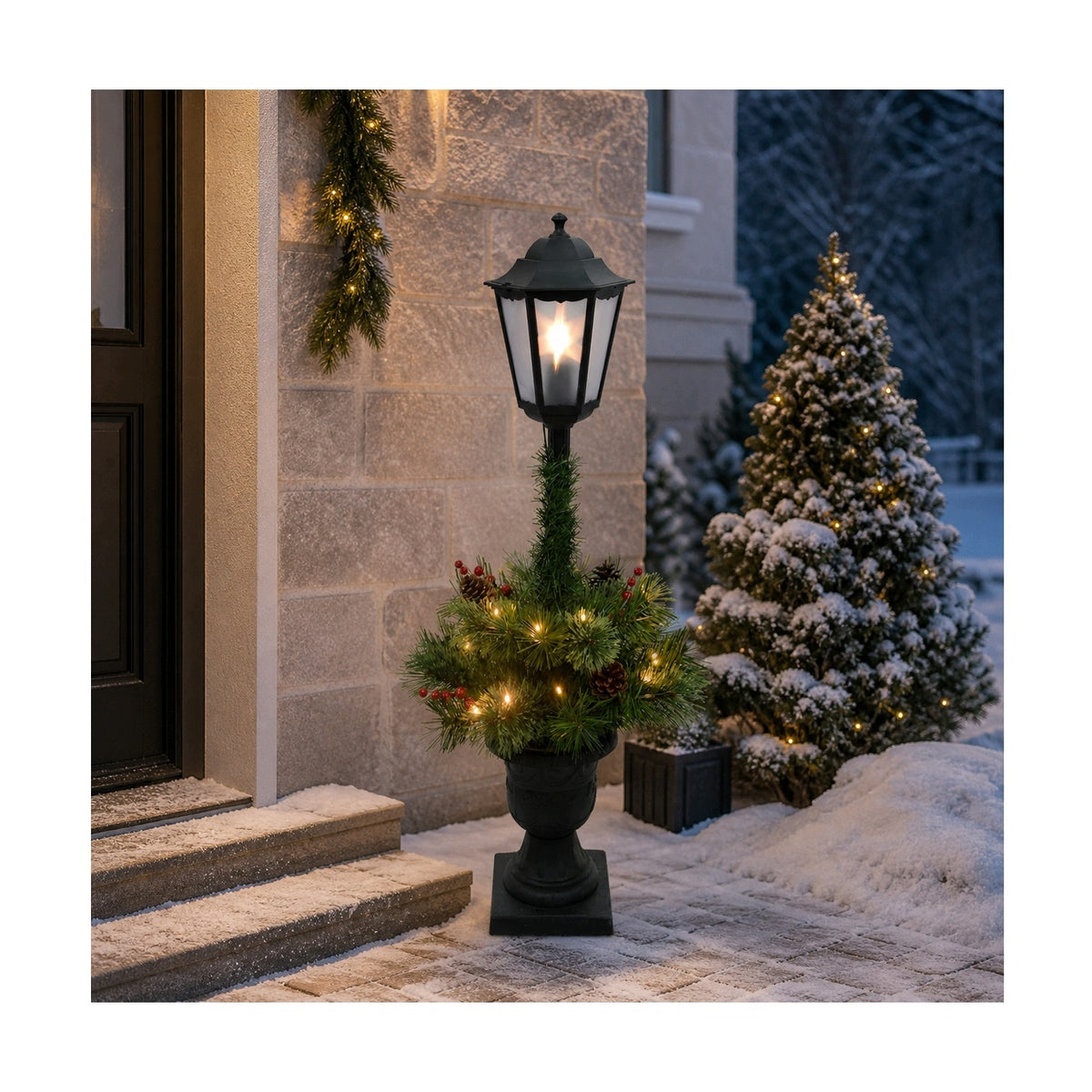CHRISTMAS LED LANTERN WITH REED 90 CM *1543 Manufacturer code DEL1543