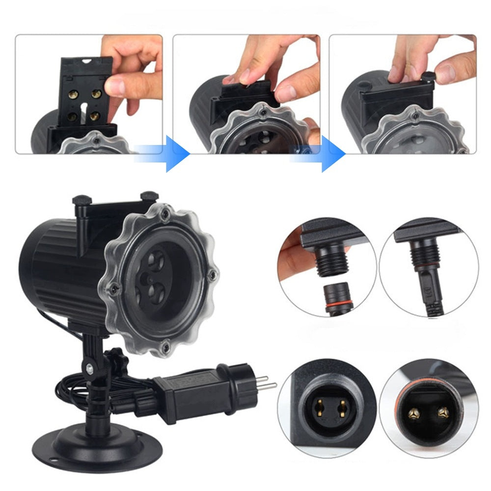 CHRISTMAS LED PROJECTOR 16 THEMES 7W PROJECTOR FOR HOME WATERPROOF Halloween Manufacturer code DAFSFY6T87867