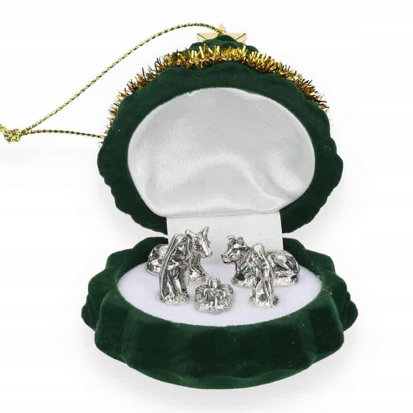 CHRISTMAS NATIVITY SCENE IN A CHRISTMAS TREE BOX - mini Christmas nativity scene Manufacturer code 5120