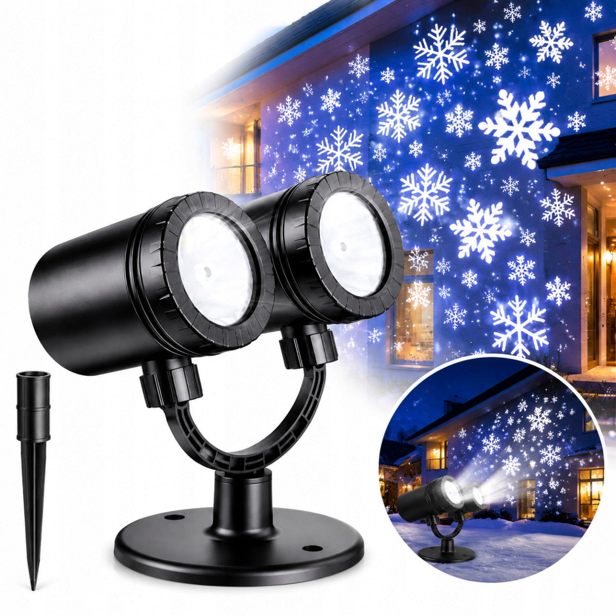 CHRISTMAS PROJECTOR LASER LED PROJECTOR FOR HOME SPOTLIGHT SNOW PATTERNS