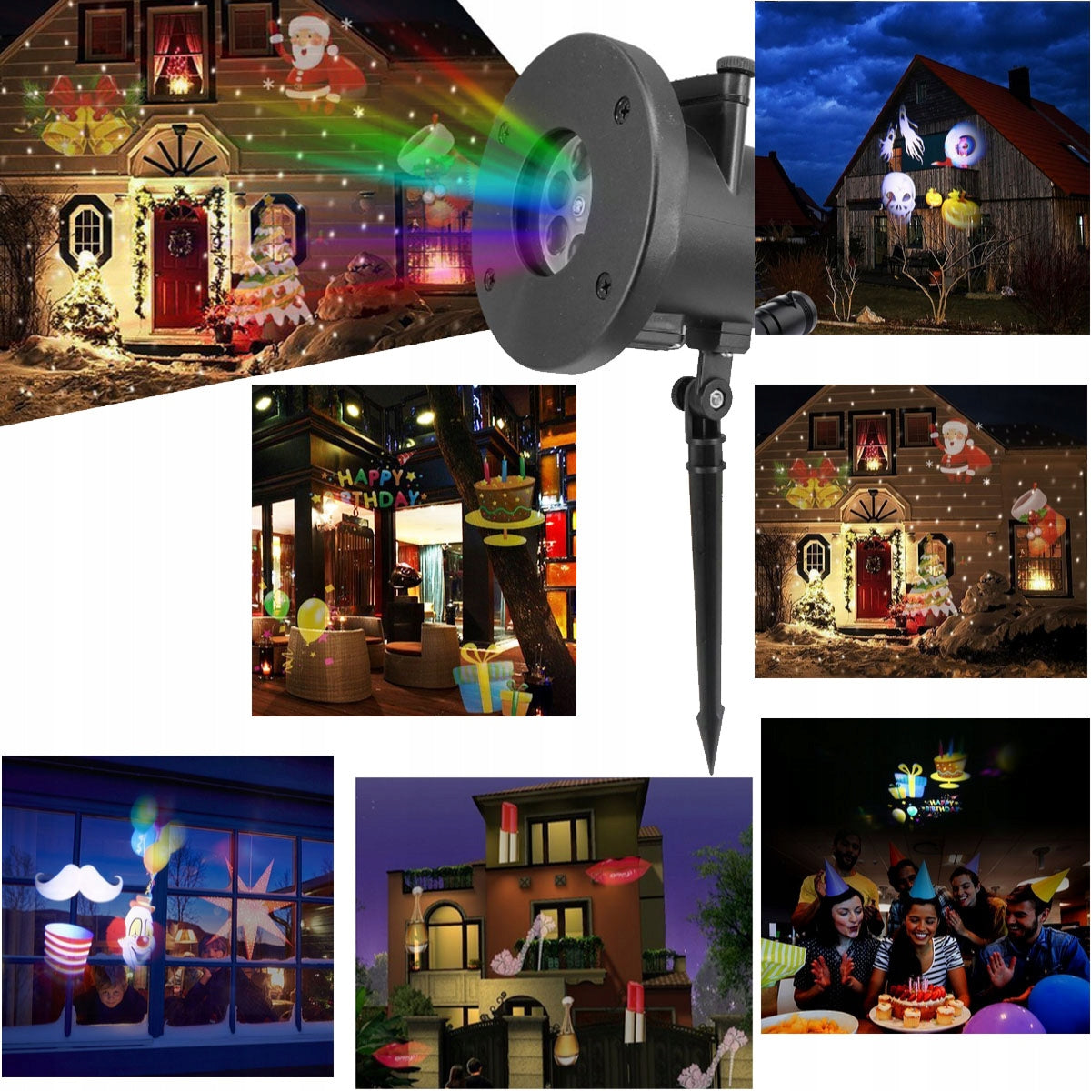 CHRISTMAS PROJECTOR LED 48 DESIGNS SNOW LASER SPOTLIGHT FOR HOME PROJECTOR Packaging status original