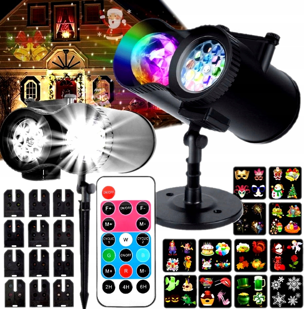 CHRISTMAS PROJECTOR LED SNOW FOR REMOTE CONTROL LASER PROJECTOR SPOTLIGHT FOR HOME