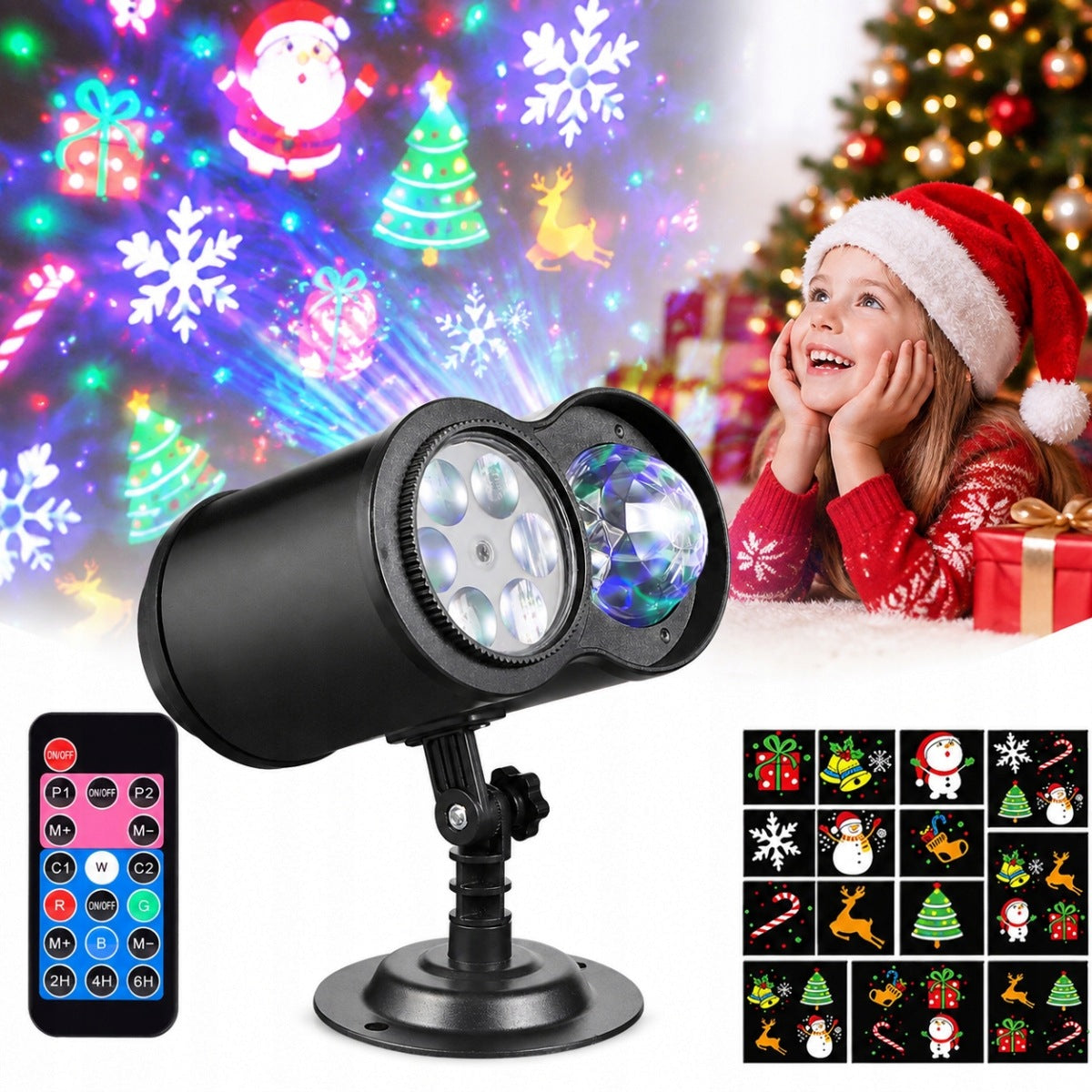 CHRISTMAS PROJECTOR LED snow laser projector for home wall VARIOUS DESIGNS