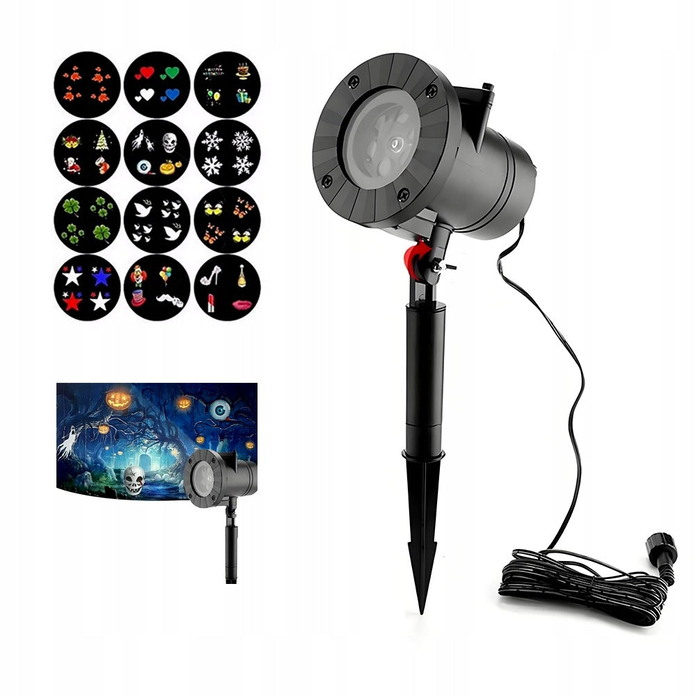 CHRISTMAS PROJECTOR LIGHTS, LED LASER PROJECTOR FOR HOME WALL MOUNTED, 12
