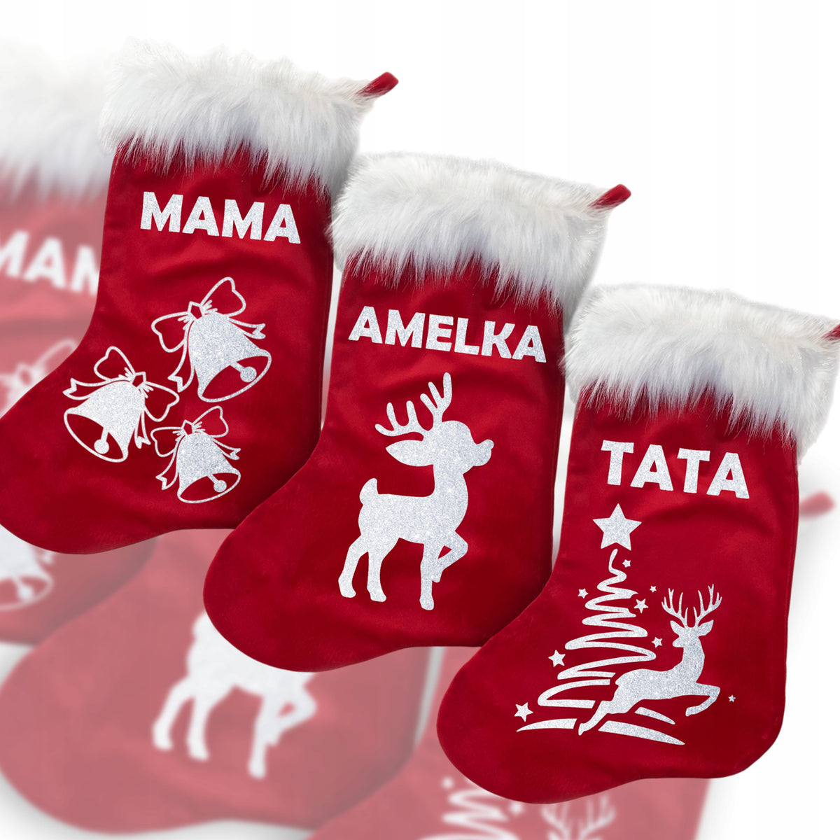 CHRISTMAS SOCKS FOR FIREPLACE WITH NAME FOR GIFTS SOCKS FOR FIREPLACE