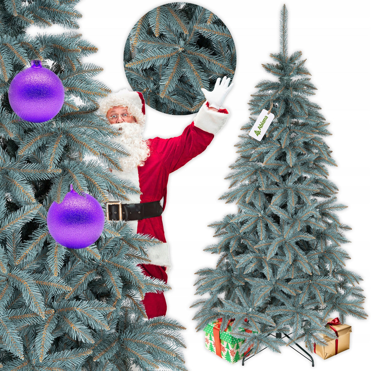 CHRISTMAS TREE ARTIFICIAL AS LIVE REAL SPRUCE SILVER 220 CM DENSE LIMITED