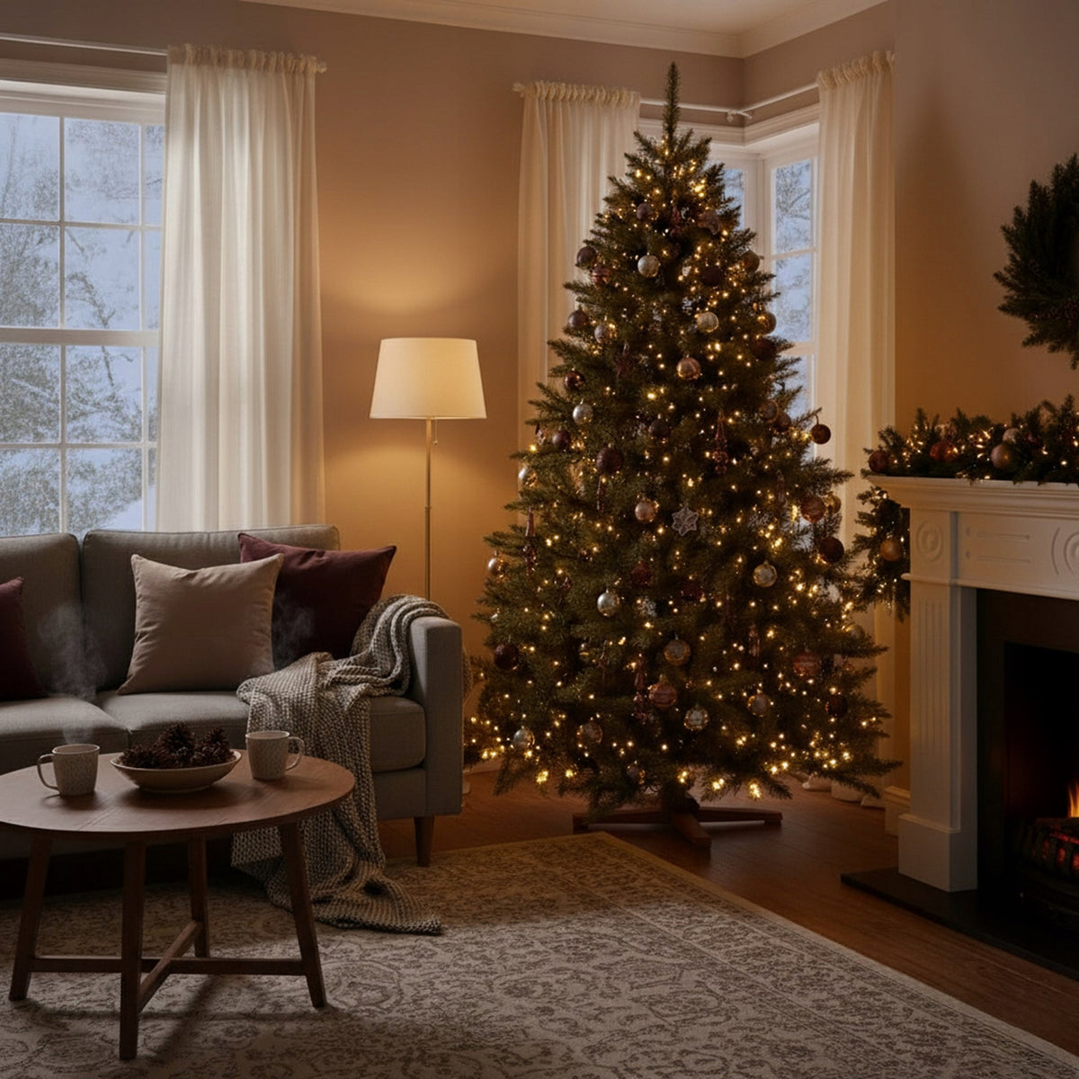 CHRISTMAS TREE ARTIFICIAL CAUCASIAN SPRUCE ROYAL TREES PREMIUM LUX 240cm DENSE BEAUTY Packaging status original