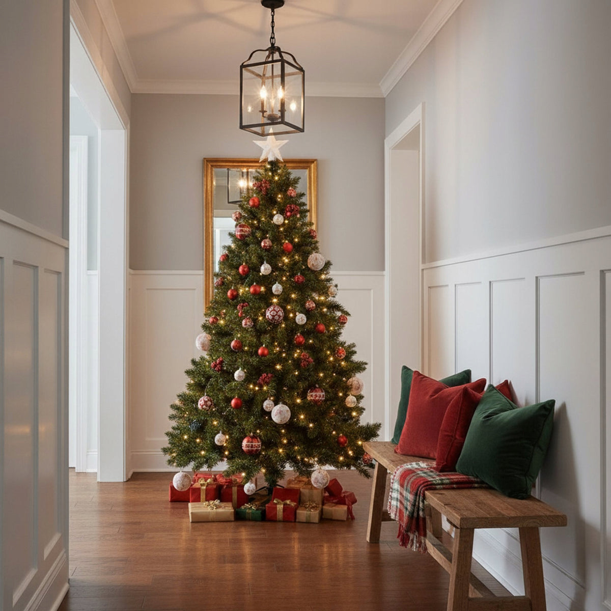 CHRISTMAS TREE ARTIFICIAL FOREST PINE ROYAL TREES DELUX PREMIUM 220cm DENSE +FREEBIE Packaging status original