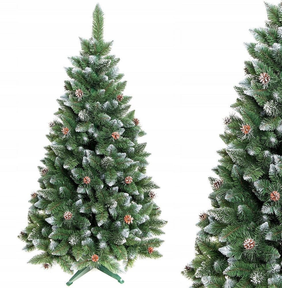 CHRISTMAS TREE ARTIFICIAL GREEN DIAMOND PINE DENSE 90 cm FROSTED