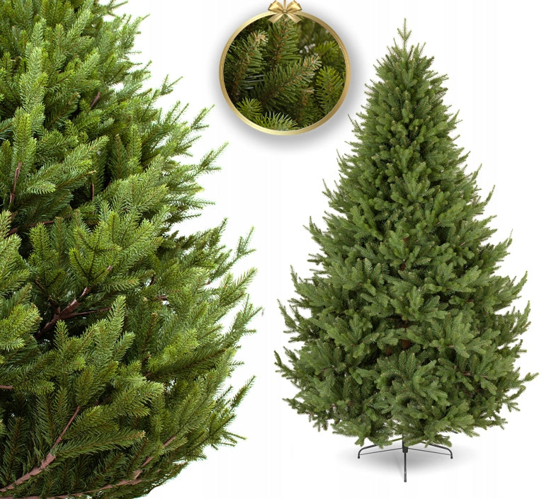 CHRISTMAS TREE ARTIFICIAL PREMIUM SPRUCE PE PVC AS LIVE 3D 250CM SNAPTREE