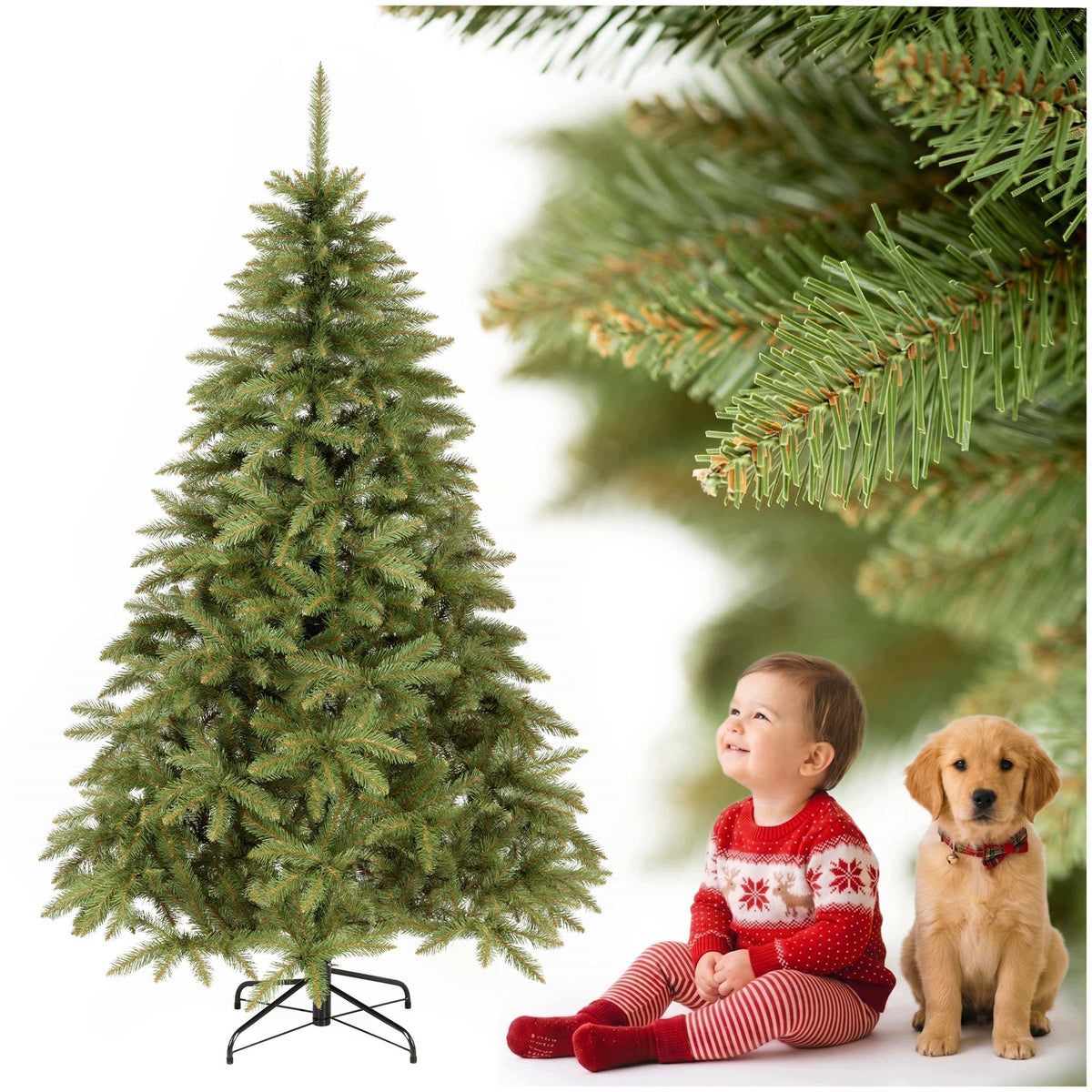 CHRISTMAS TREE ARTIFICIAL SPRUCE SCANDINAVIAN Caucasian DENSE 180cm FREEBIE