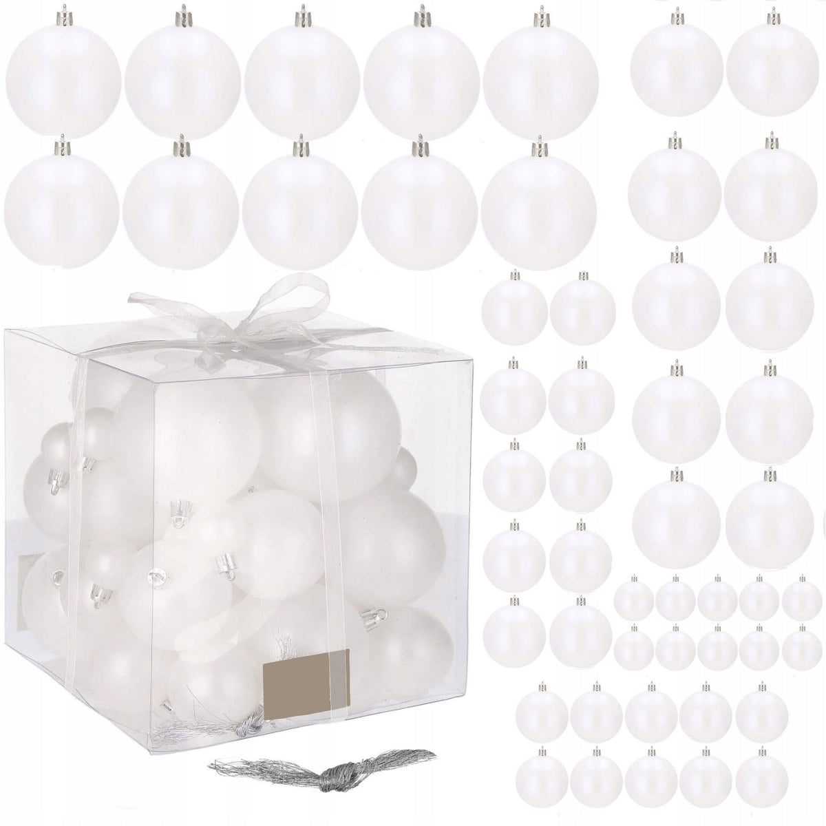 CHRISTMAS TREE BAUBLES CHRISTMAS DECORATIONS BAUBLES SET