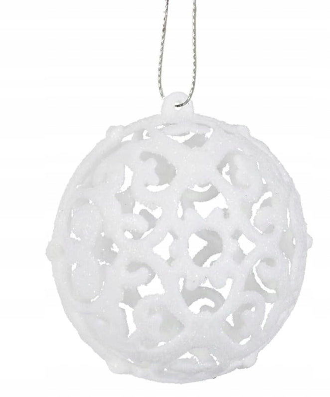 CHRISTMAS TREE BAUBLES CHRISTMAS TREE DECORATION SET OF 100PCS Manufacturer code Bombki białe zestaw na choinke udekorowanie