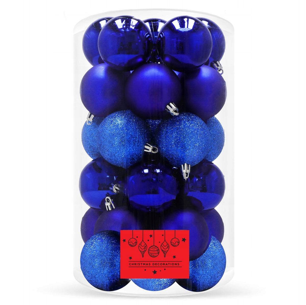 CHRISTMAS TREE BAUBLES SET OF CHRISTMAS TREE BAUBLES 30x CHRISTMAS UNBREAKABLE ORNAMENTS