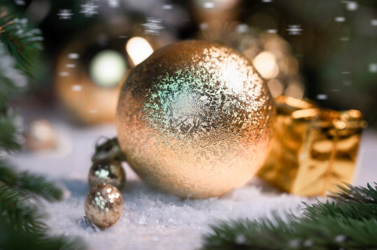CHRISTMAS TREE BAUBLES UNBREAKABLE CHAMPAGNE SET 100 PIECES CHRISTMAS Brand Allbag