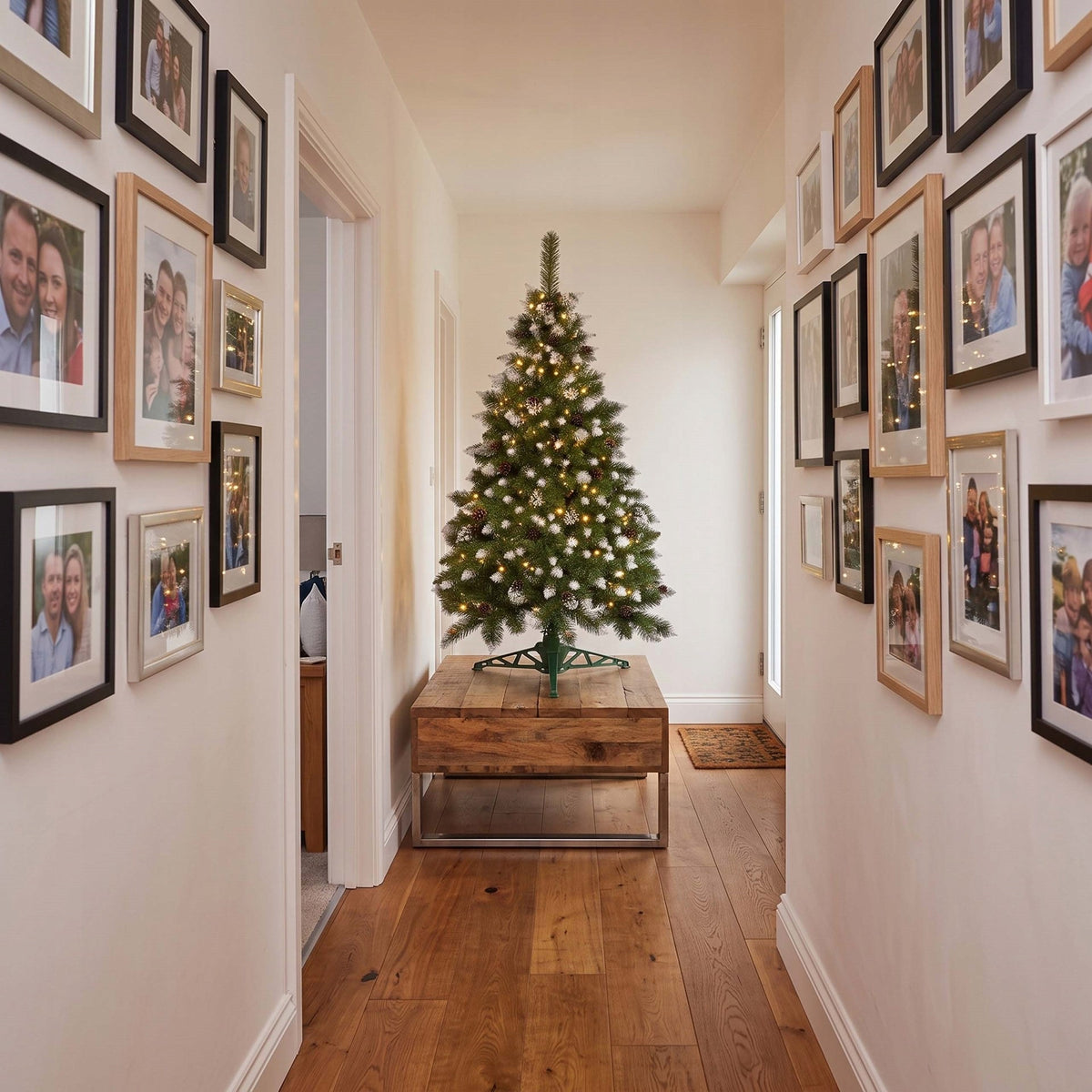 CHRISTMAS TREE DIAMOND PINE SNOWED 120cm dense artificial PREMIUM + FREEBIE Brand Springos