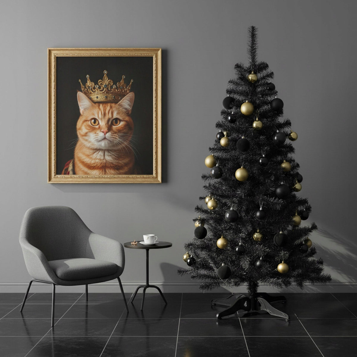 CHRISTMAS TREE FIR BLACK DENSE ARTIFICIAL DELUXE 150cm PREMIUM AS LIVE + FREEBIE Brand Springos