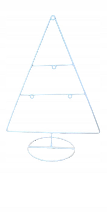 CHRISTMAS TREE | HANGERS|Stand with metal |CHRISTMAS|DURABLE|White 40 cm