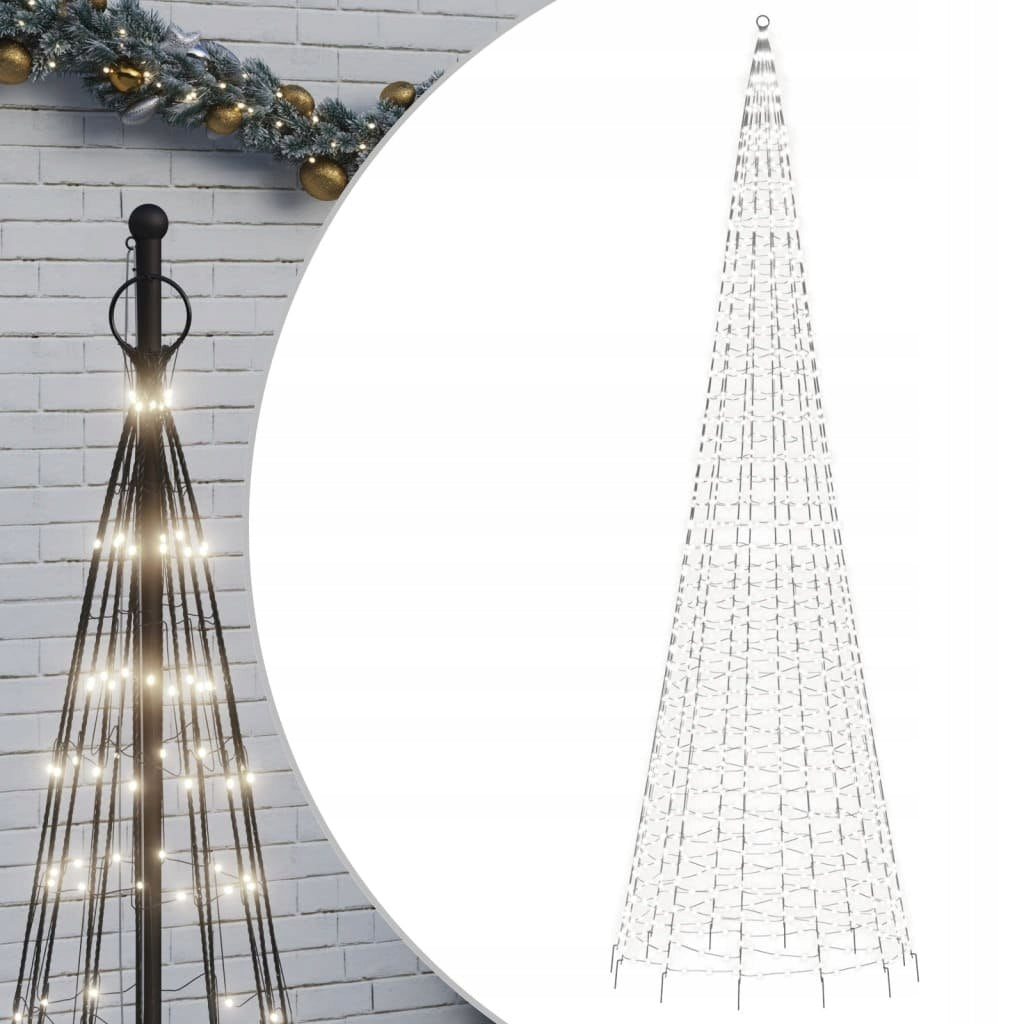 CHRISTMAS TREE LED 1534 LEDS COLD WHITE 500CM EAN (GTIN) 8721012042438