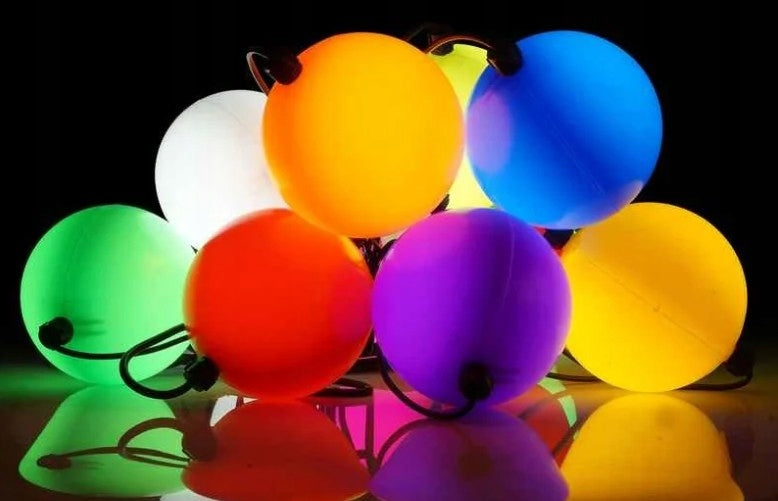 CHRISTMAS TREE LIGHTS BALLS LARGE 10 led lanterns baubles with combining colorful 5 cm