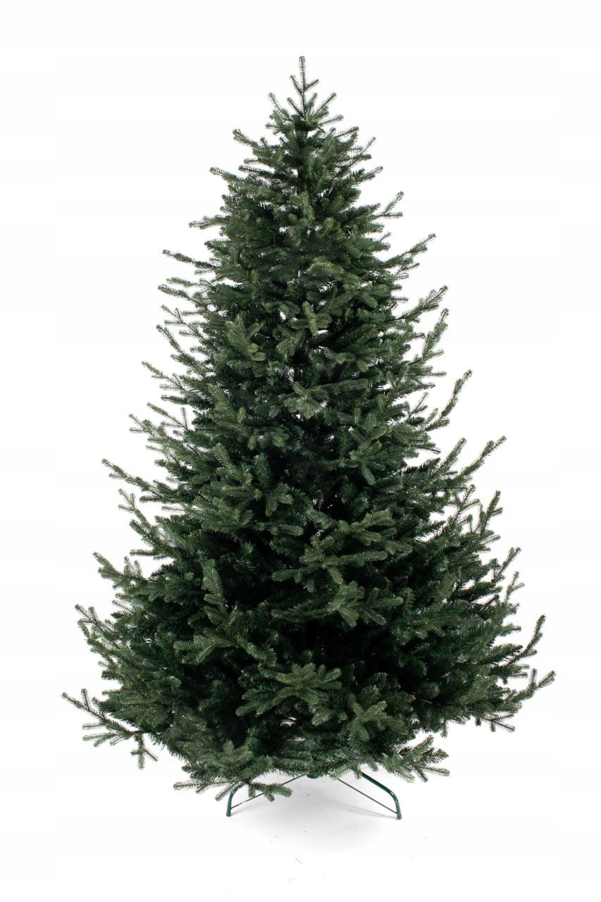CHRISTMAS TREE PE + PVC SPRUCE ROYAL 210 CM HINGED MECHANISM, DENSE PREMIUM Packaging status original