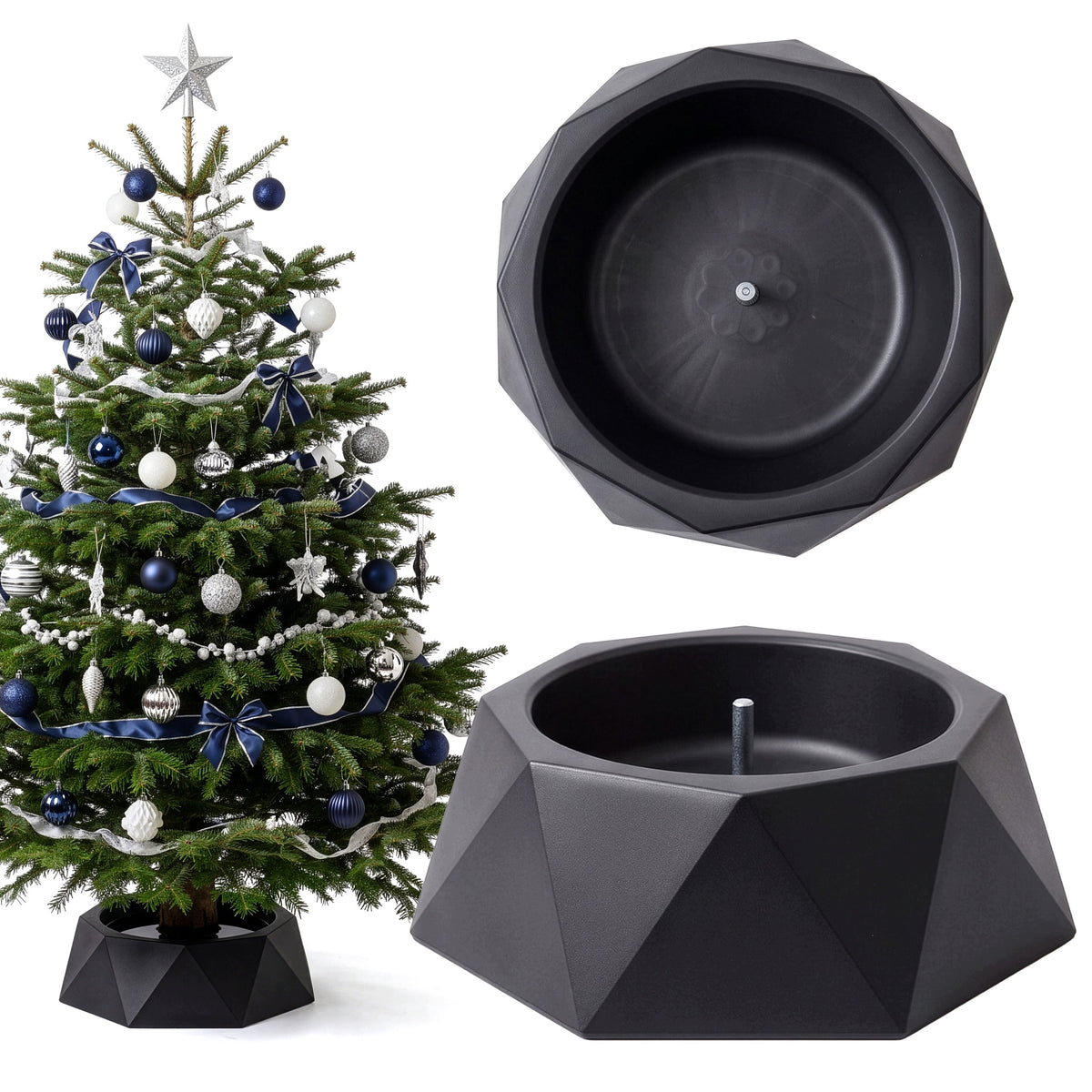CHRISTMAS TREE STAND 38,5x9 cm STABLE STAND FOR LIVE CHRISTMAS TREE 2,1 m