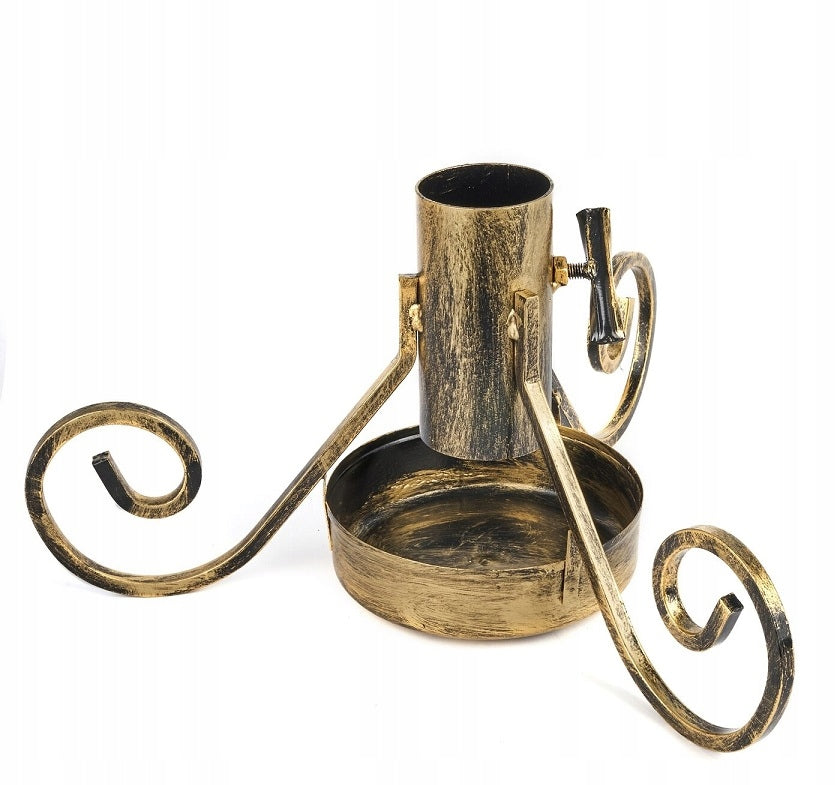 CHRISTMAS TREE STAND COASTER METAL GOLD COLOR FOR CHRISTMAS TREE