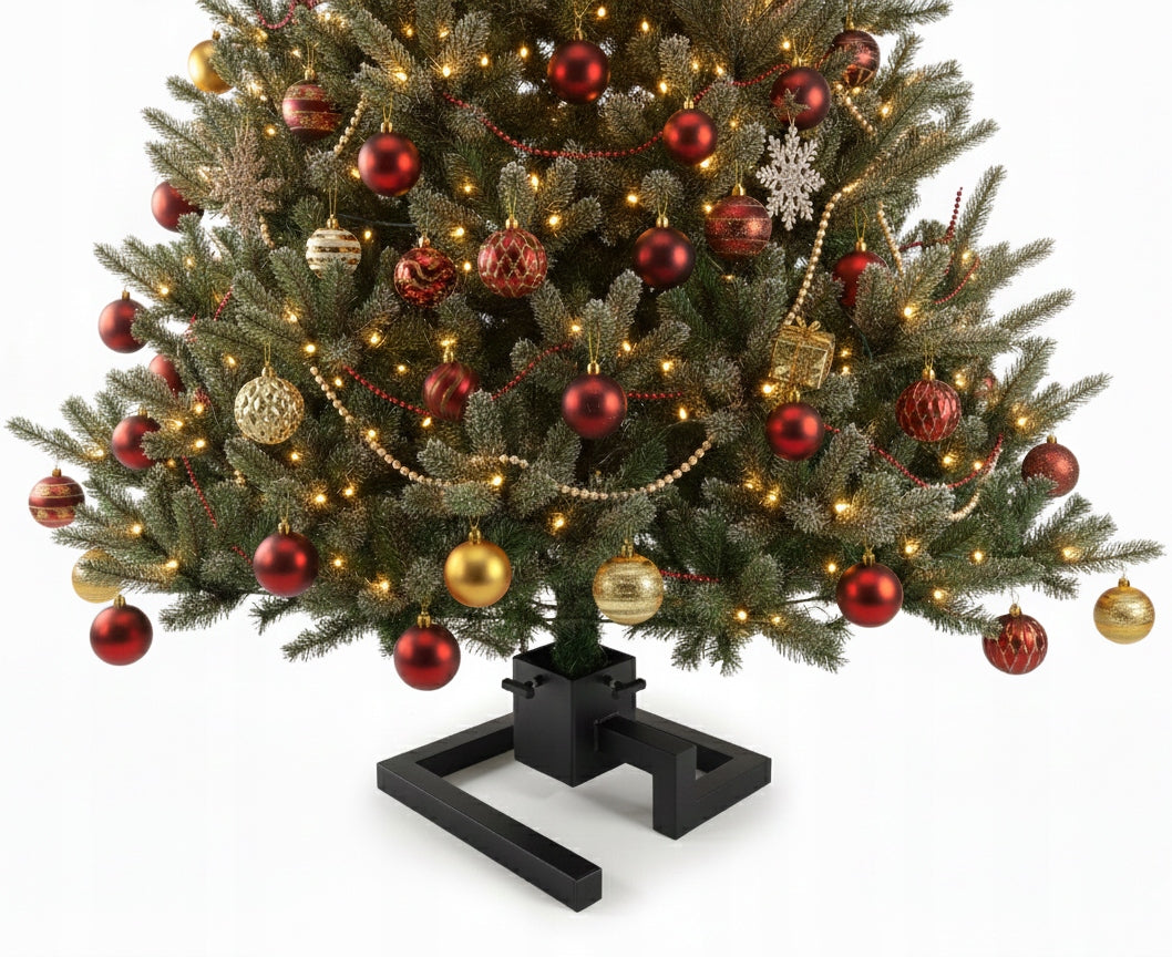 CHRISTMAS TREE STAND SQUARE METAL STABLE LOFT Brand Rossetti