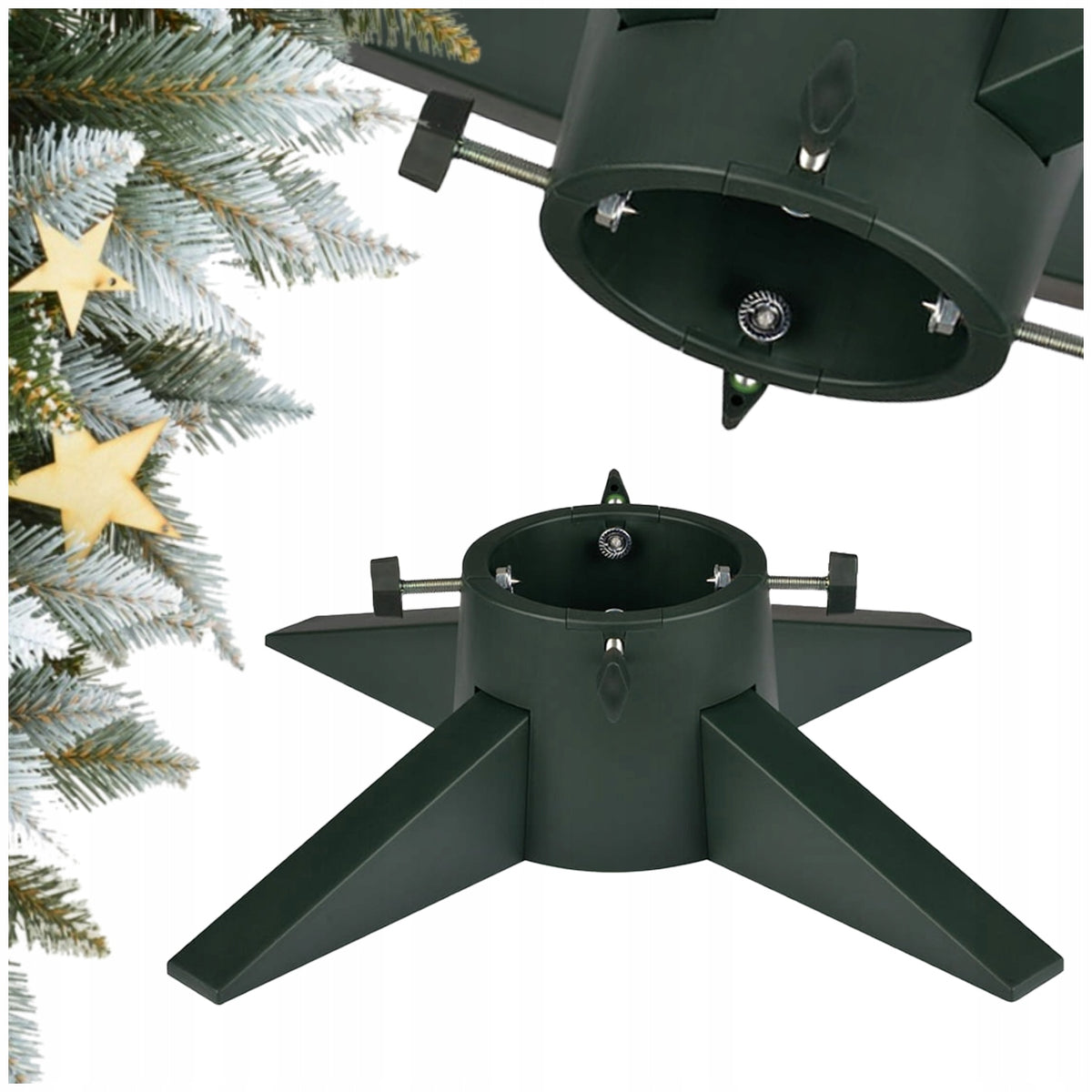 CHRISTMAS TREE STAND WITH WATER CONTAINER 1L CHRISTMAS TREE STAND
