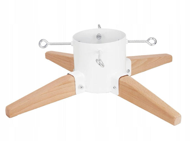 CHRISTMAS TREE STAND WOODEN METAL WHITE STAND UP TO 2,5M COIL EAN (GTIN) 4255787503862