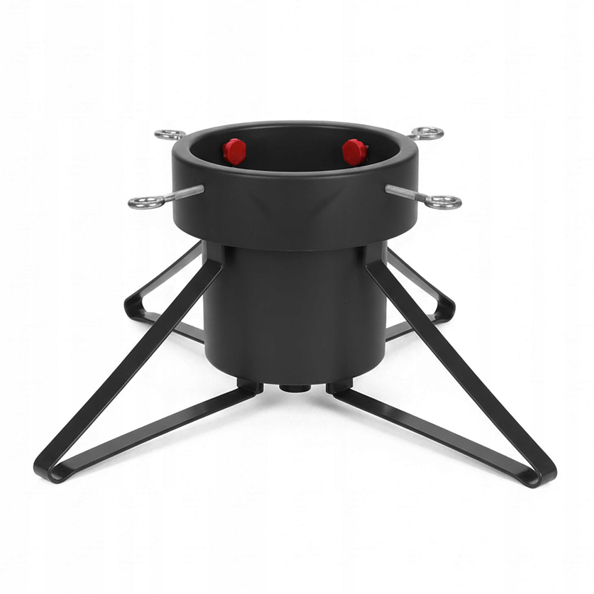 CHRISTMAS TREE STAND black metal 4 legs for water 1,8l to 2m fixing screws Manufacturer code STOJAK NA CHOINKĘ czarny metalowy 4 nogi na