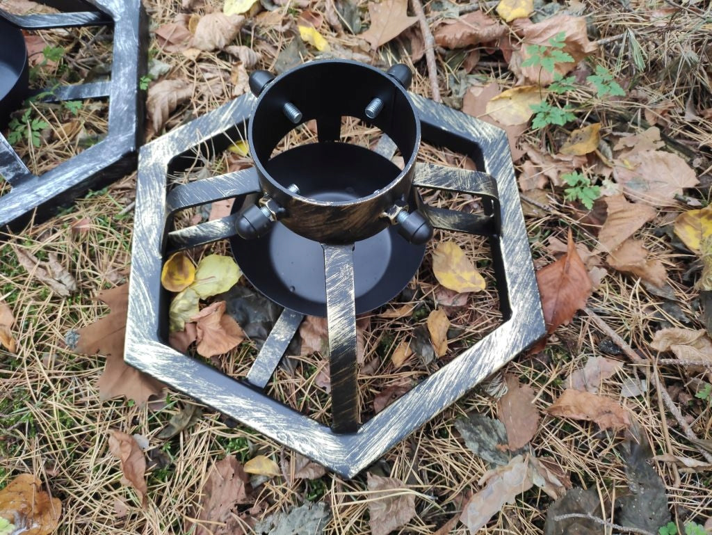 CHRISTMAS TREE stand for Christmas tree profile LARGE gold/silver/black welded!!!! Manufacturer code 01185