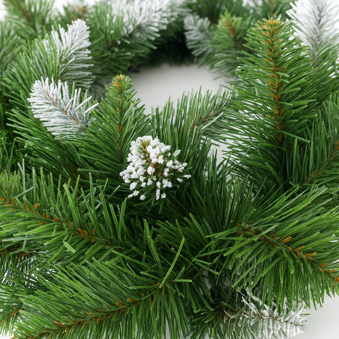 CHRISTMAS WREATH DENSE CHRISTMAS DECORATION FOR DOOR TABLE WREATH GREEN 65 Packaging status original