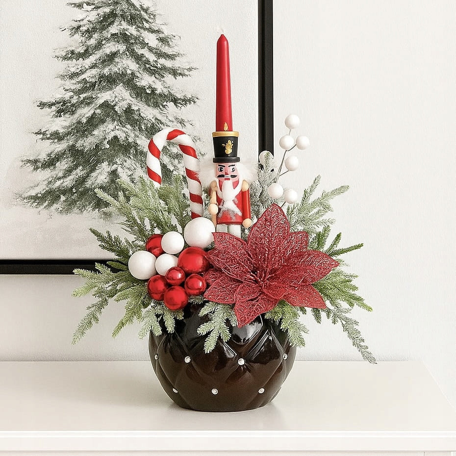 CHRISTMAS WREATH FOR TABLE Packaging status original