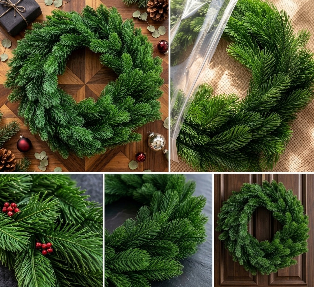 CHRISTMAS WREATH LARGE FOR DOOR TABLE 45 CM WREATH CHRISTMAS Brand no brand