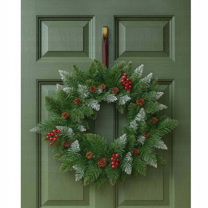 CHRISTMAS WREATH Table Decoration Door DECORATED Manufacturer code Wieniec stroik GOTOWY szyszka jarzębina