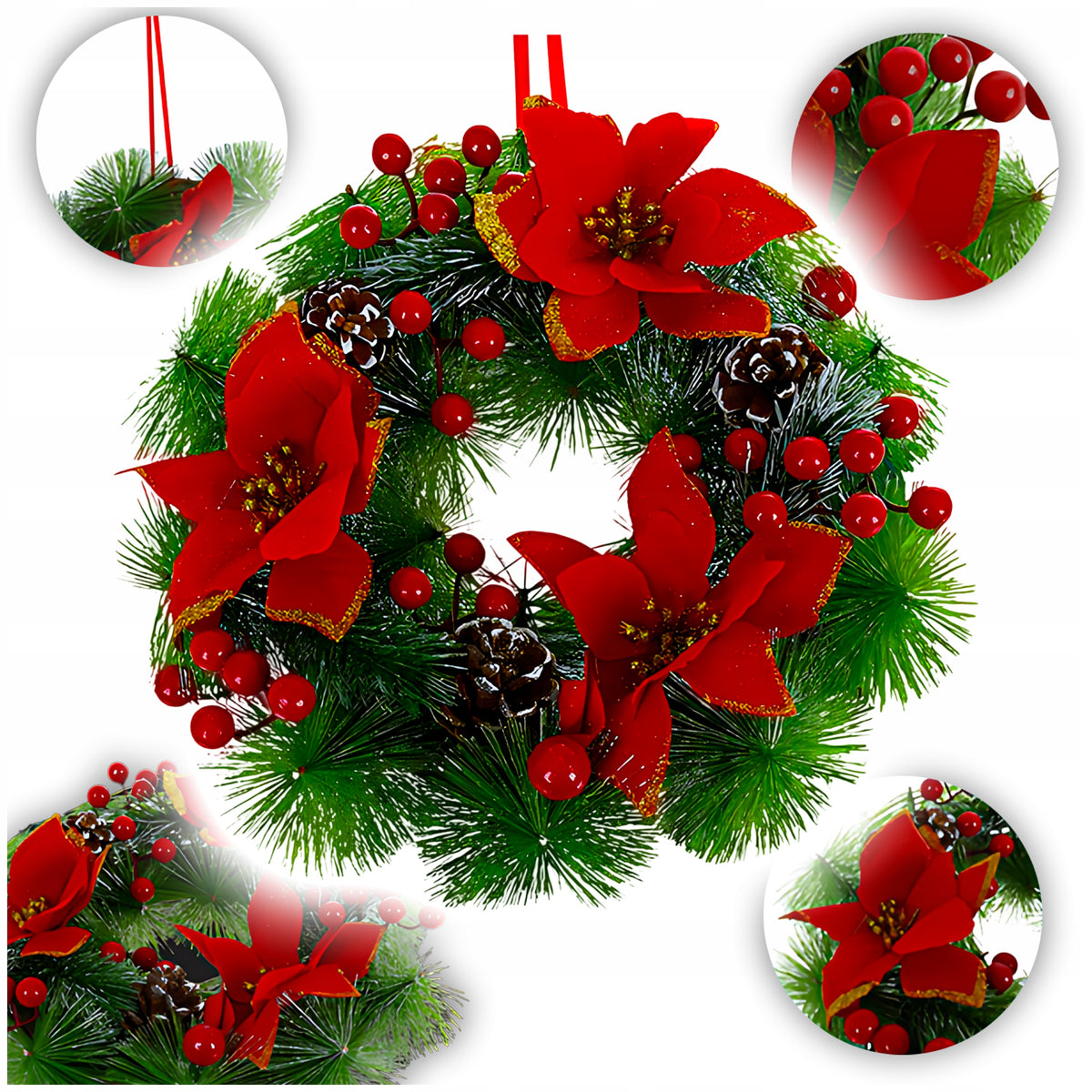 CHRISTMAS WREATH for Wall Door Table Wreath for Christmas