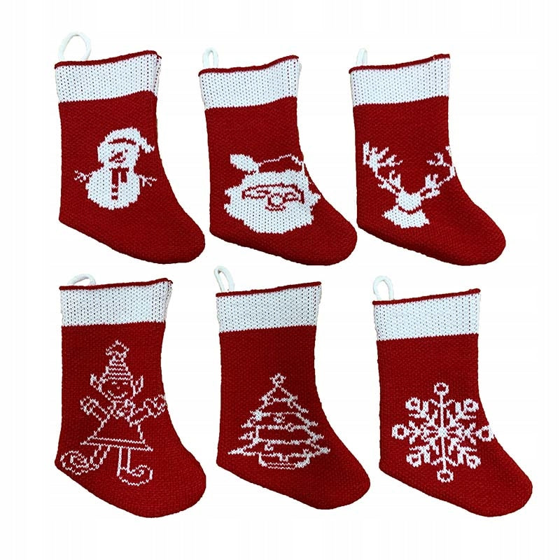 CHRISTMAS socks for gifts fireplace 6 pcs 20cm Packaging status original