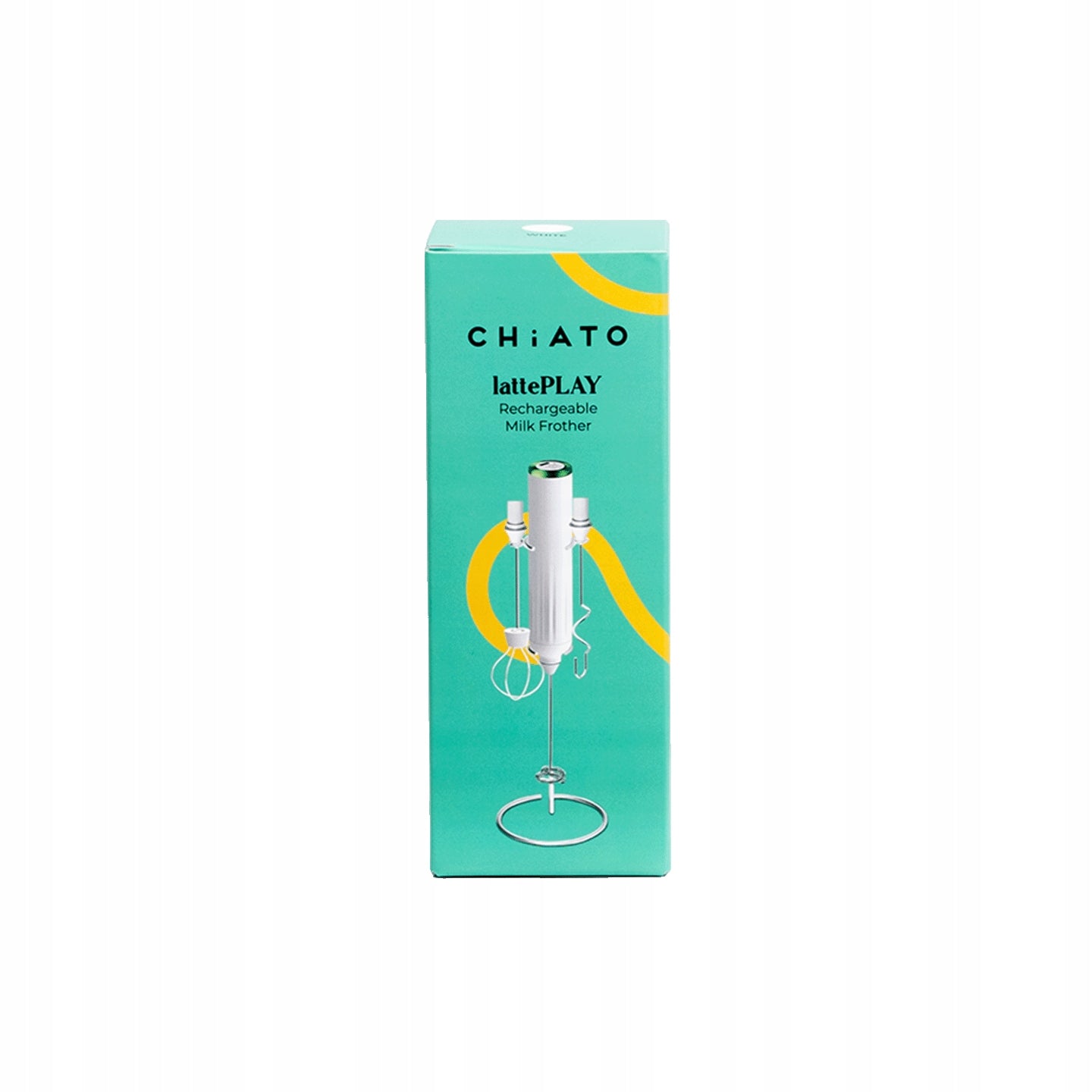 CHiATO lattePLAY electric milk frother – white Manufacturer code Chi-NP01White