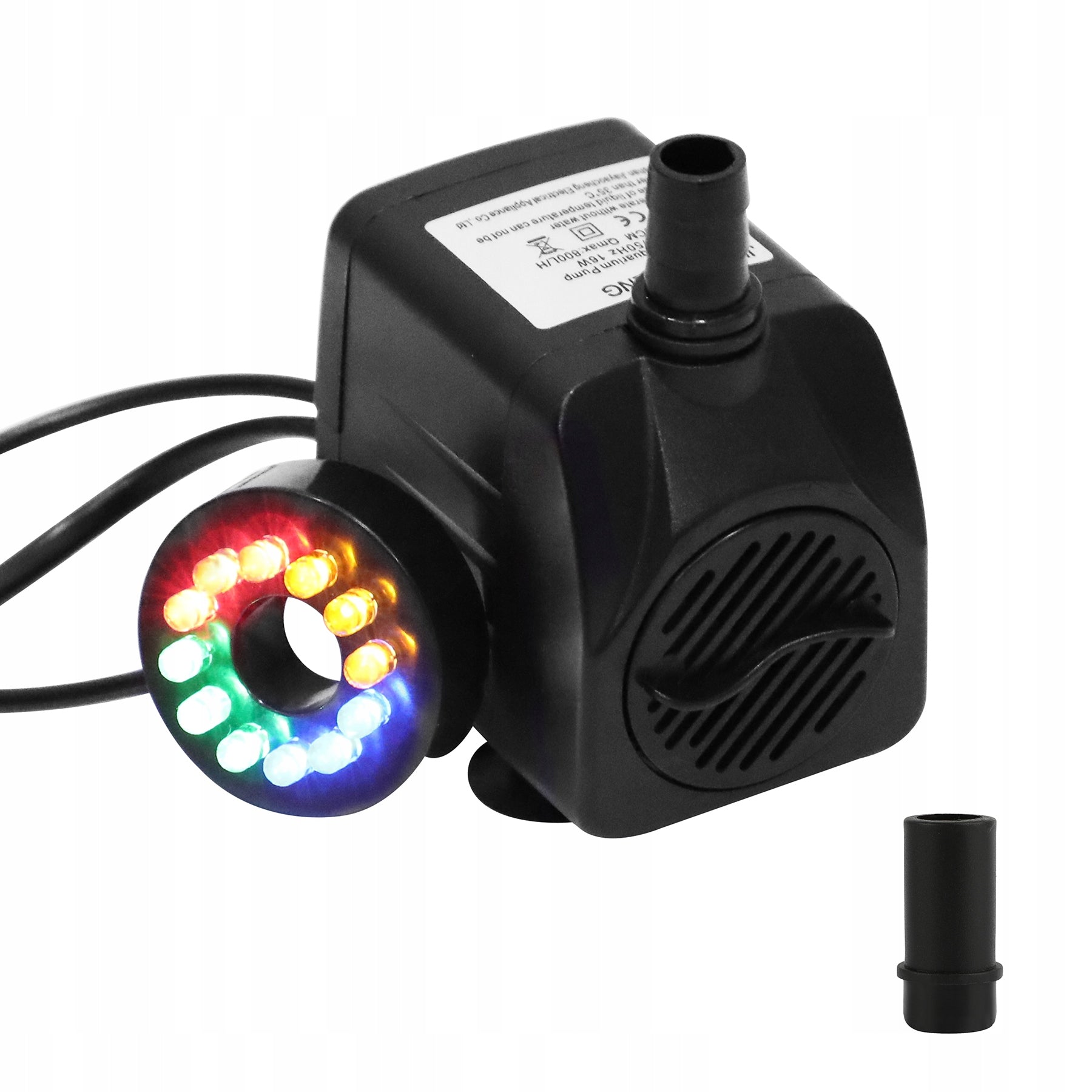 CIRCULATING PUMP FOR POND WATER FOUNTAIN CASCADE 500l/h 12 LED Manufacturer code LH-100-12LED