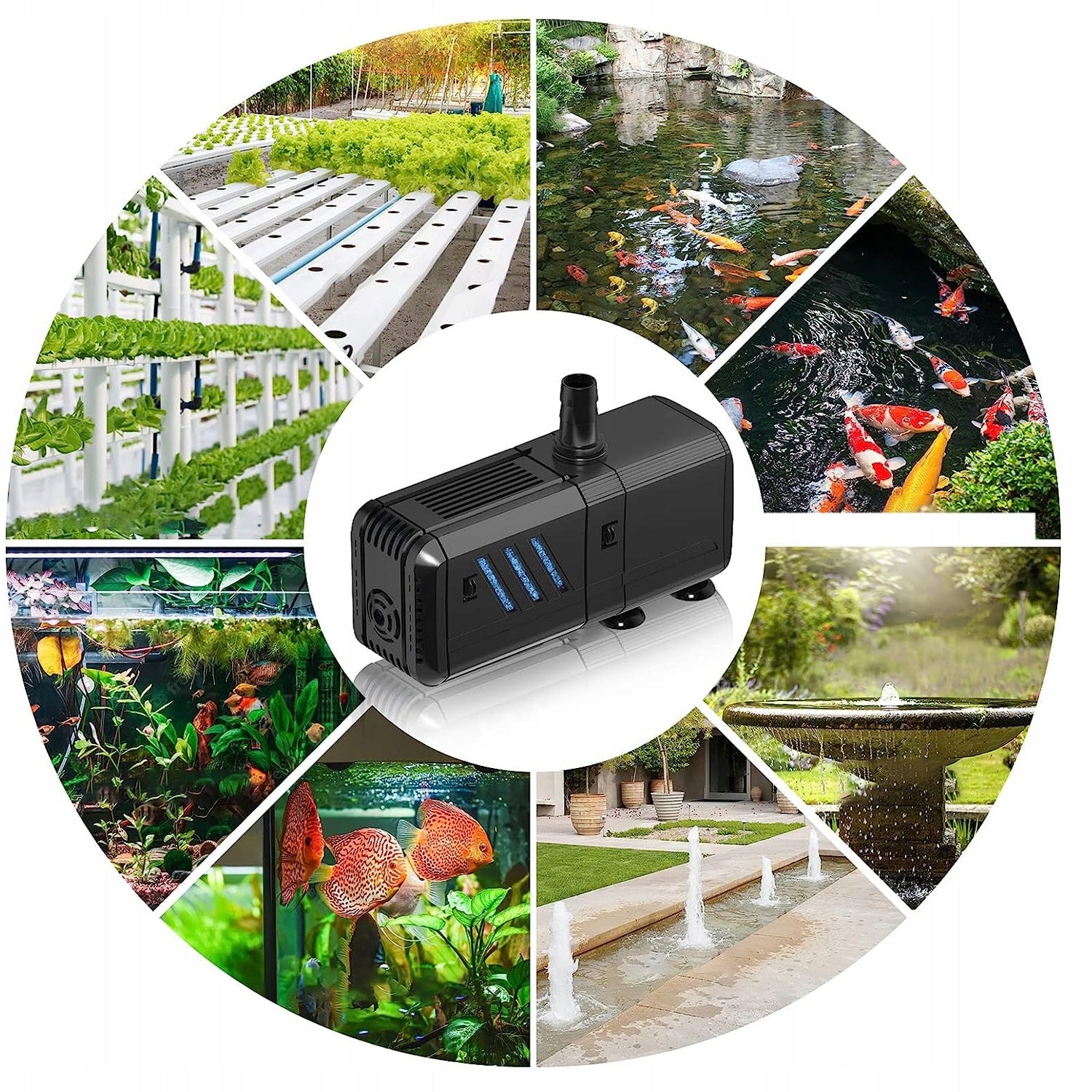 CIRCULATION JET PUMP FOR AQUARIUM WATER PUMP 500L/H Manufacturer Bedee