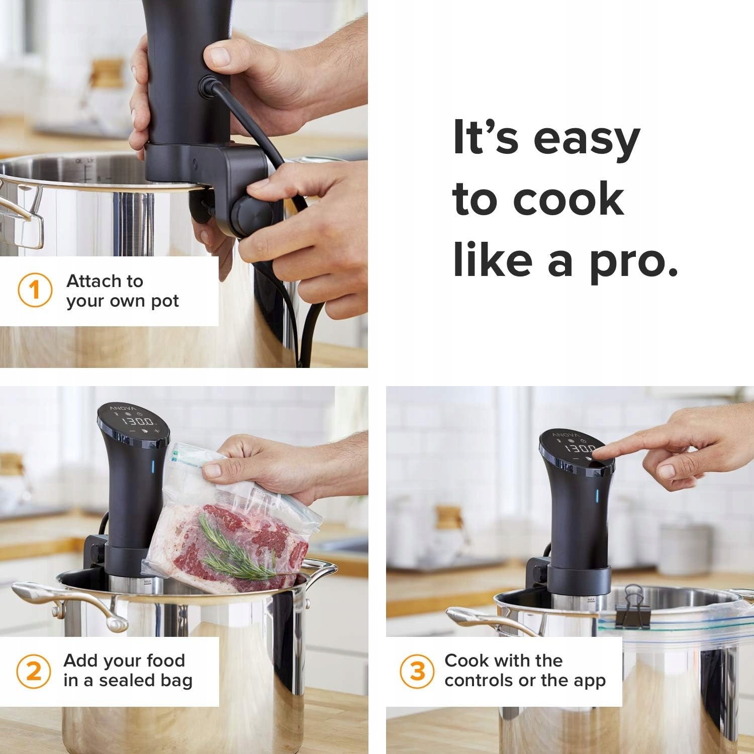 CIRCULATOR SOUS VIDE WIFI BLUETOOTH 1000W APP TIMER PRECISE COOKER Manufacturer code 5907830176422