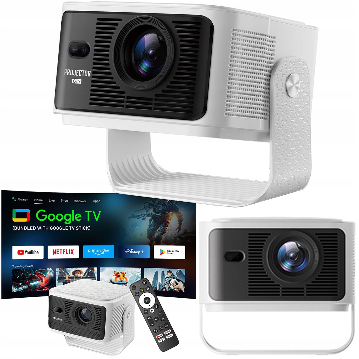 CIRON HY350 MAX GTV Projector multimedia projector Google TV 500 ANSI 8K