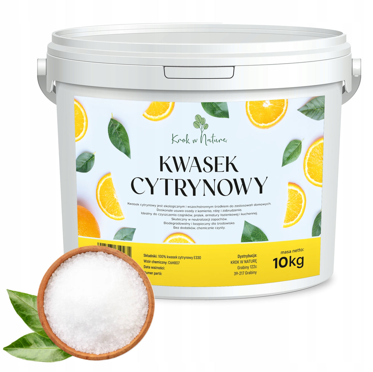 CITRIC ACID pure composition CITRIC ACID 10 kg Packaging status original