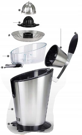 CITRUS FRUIT Squeegee LEBENLANG LBC388 600 W Juicer GREY/SILVER Brand no brand