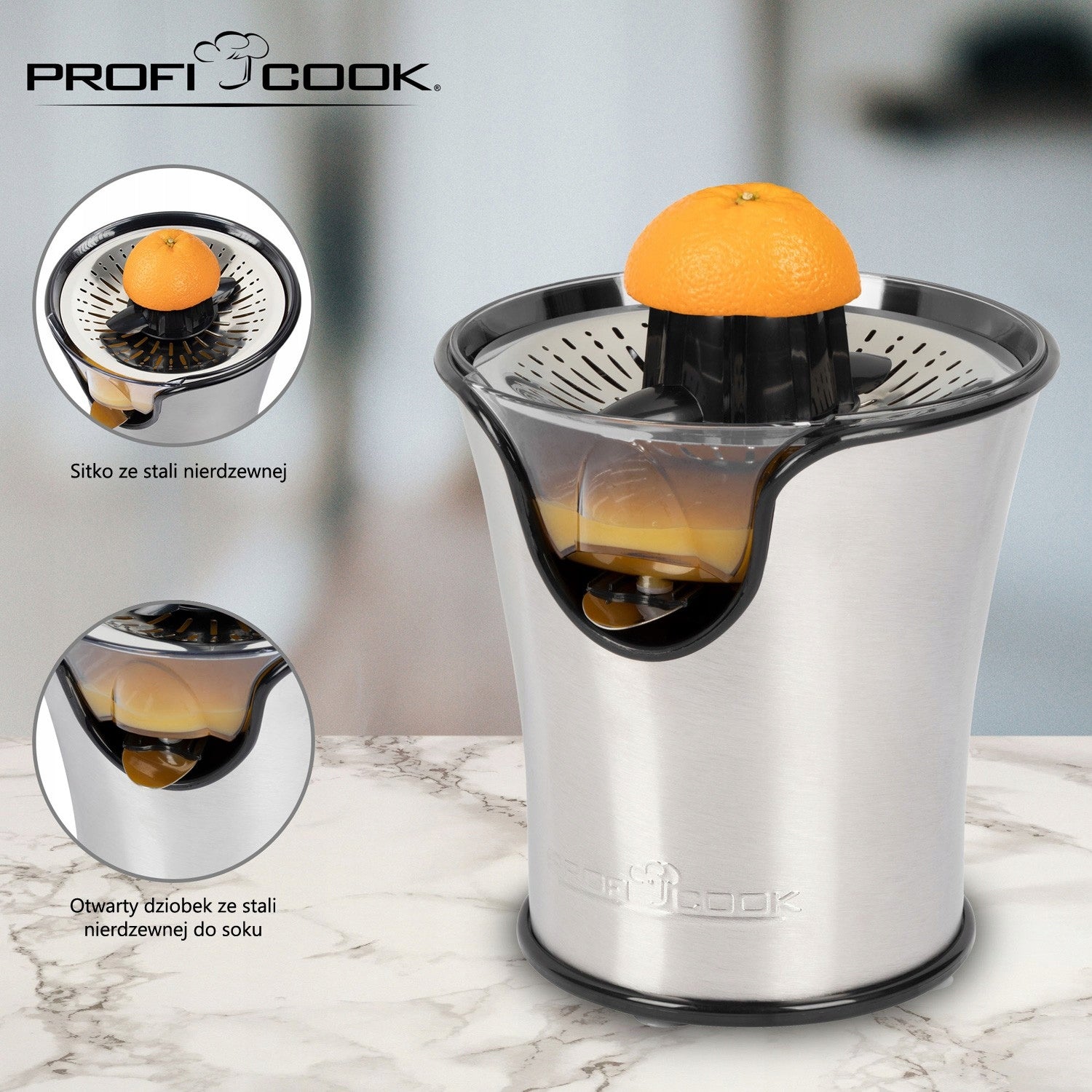 CITRUS JUICER FRUIT ELECTRIC PROFICOO Power rating 100 W